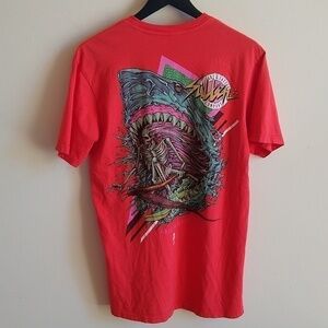 Sullen Art Collective Tee Premium Cotton Skeleton Surf Shark Medium